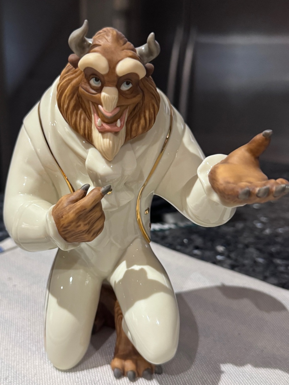 ✨Lenox Disney Beauty and the Beast “Beast” Porcelain Figurine | Rare Collectible